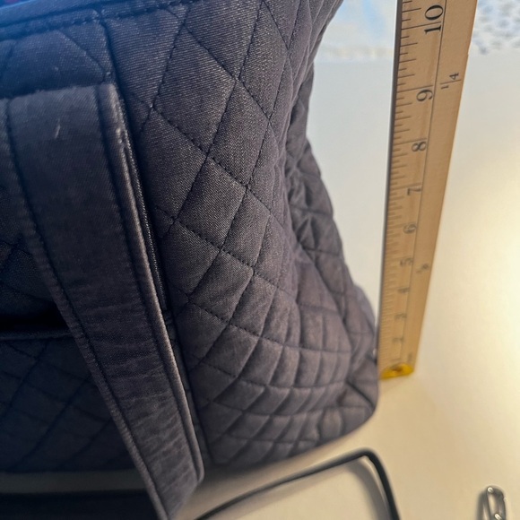 Vera Bradley Blue Quilted Shoulder Bag with Sturdy Handles 14x12 - Picture 7 of 8